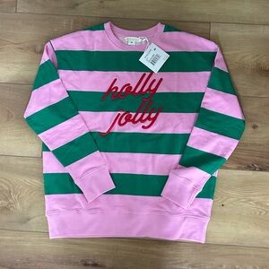 NWT Shiraleah Pink and Green Holly Jolly Top